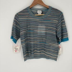 MARELLA Striped Multicolor Knit Sweater